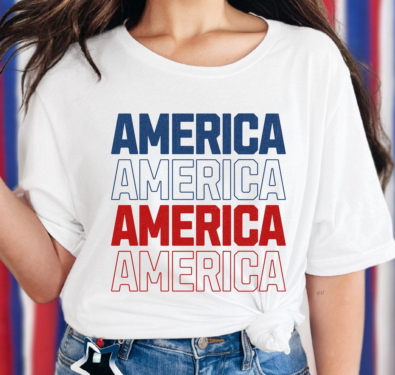 America 4th of July Patriotic Shirt Memorial Day Election Day American Pride Shit USA Stars and Stripes Cute Shirt Toddler Kid shirt