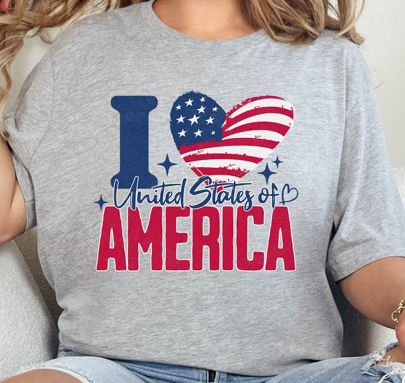 I heart United States of America Shirt American Flag Heart Shirt America USA 4th of July Memorial Day Tee Toddler Youth Shirt Patriotic